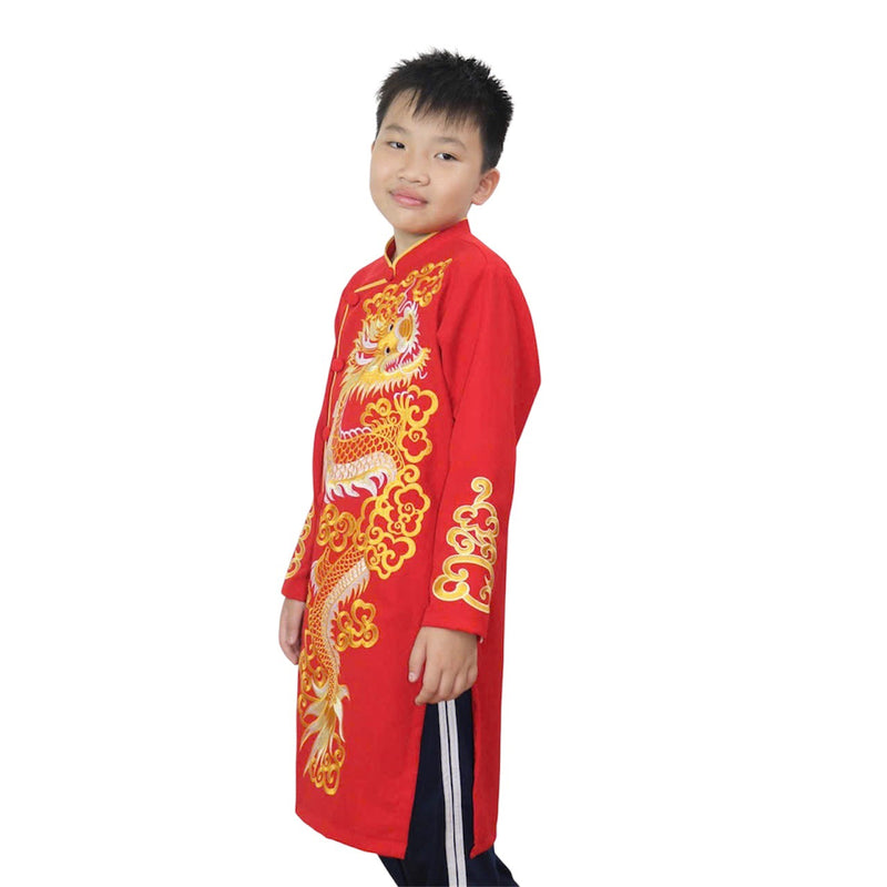 Boy Dress | Dragon Embroidered Ao Dai For Boys | Áo Dài Bé Trai