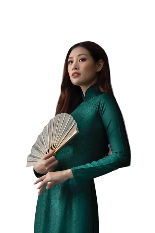 Traditional Vietnamese Dress |  Áo Dài Truyền Thống| Ao Dai Gam For Women A44