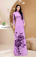 3D Floral Printed Ao Dai | Traditional Ao Dai | Women Ao Dai