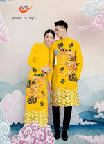 Matching Wedding Dresses - Couples Ao Dai Dress