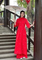 Red Ao Dai For Women | Vietnamese Modernized Dress