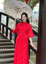 Red Ao Dai For Women | Vietnamese Modernized Dress