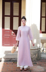 Crepe Vietnamese Traditional Ao Dai | Women Ao Dai | Double layers Ao dai