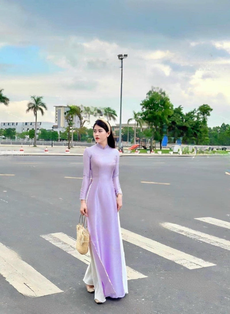 Green Ao Dai Van Go Silk | Ao Dai For Women | Ao Dai Viet Nam | Áo Dài Truyền Thống