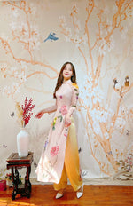 Vietnamese Traditional Dress | Ao Dai With Crystal