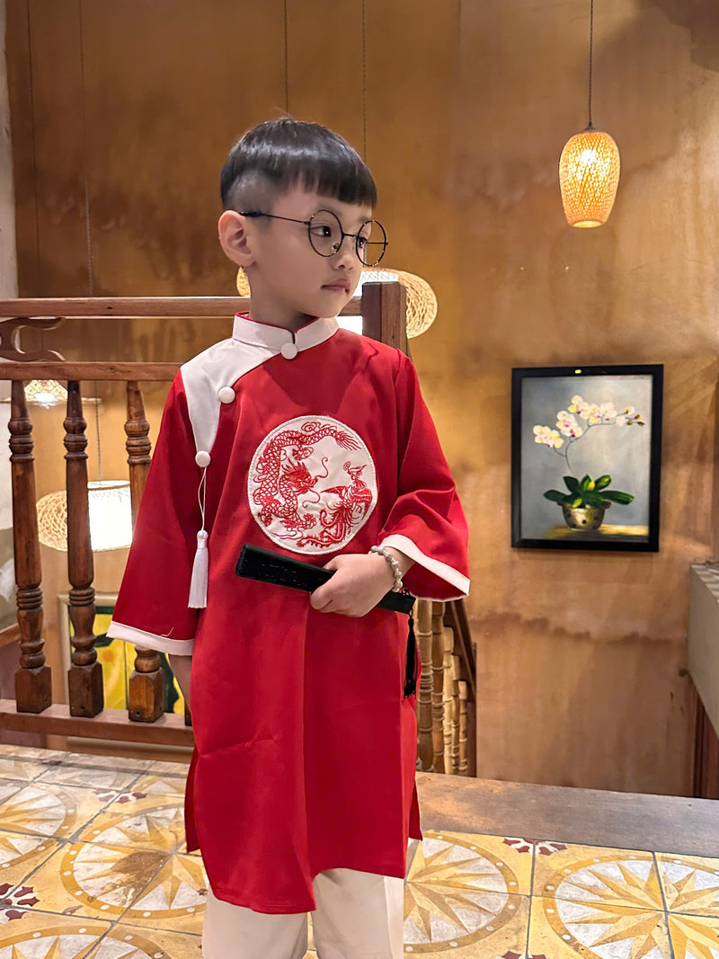 Ao Dai For Boys | Áo Dài Bé Trai | Boy Vietnamese Ao Dai-F7