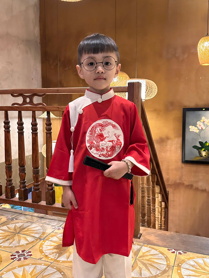 Ao Dai For Boys | Áo Dài Bé Trai | Boy Vietnamese Ao Dai-F7