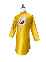 Golden Embroidery Traditional Ao Dai For Men | Men Dress | Áo Dài Nam