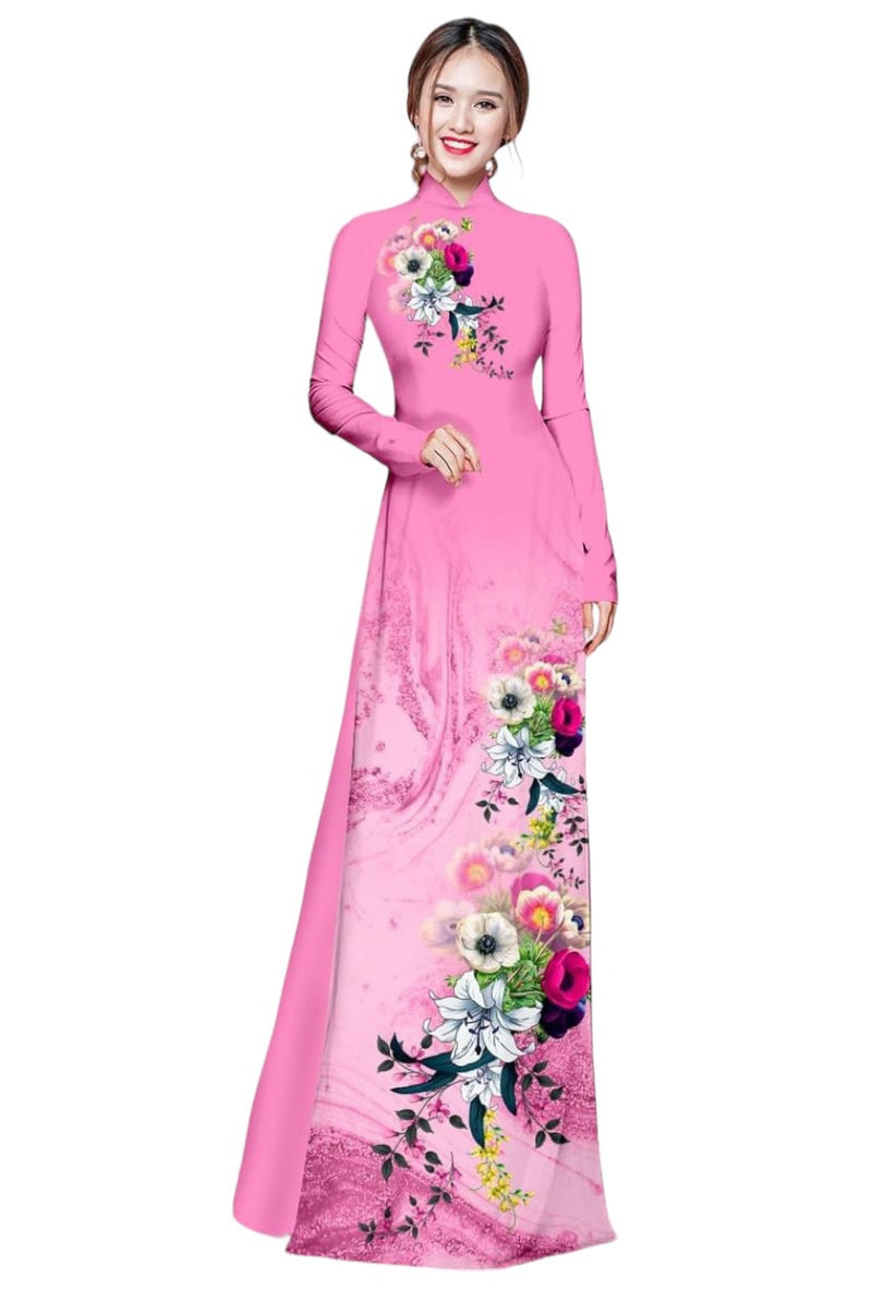 Pre-made Vietnamese Ao Dai Dress | Vietnamese ao dai | Ao Dai Viet Nam | Traditional Vietnamese Dress | Áo Dài Truyền Thống