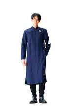 Men Dress | Red\ Navy Blue Đủi Silk Ao Dai For Men | Áo Dài Nam