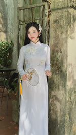 3D Flowers Traditional Vietnamese Ao Dai | Áo Dài Truyền Thống
