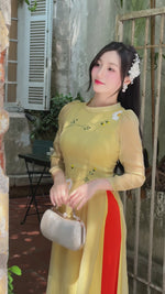 Green Melody Modern Vietnamese Ao Dai | Áo Dài Cách Tân