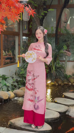 Blossom Hummingbird Modern Vietnamese Ao Dai A27