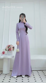 Light Purple Elegance Traditional Vietnamese Ao Dai No Pants | Áo Dài Tím H15