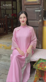 Blossom Touch Modern Vietnamese Ao Dai Set I11