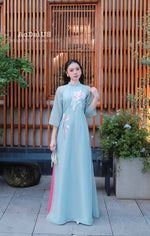 Thanh Yen Lotus Modern Vietnamese Ao Dai Set