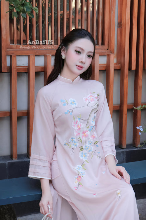 Xuân Thanh Modern Vietnamese Ao Dai Set