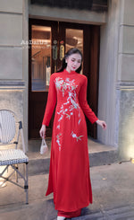 Xuân Thi Traditional Vietnamese Ao Dai Set