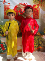 Traditional Ao Dai For Kid- Unisex | Áo Dài Bé Trai | Vietnamese Ao Dai For Tet