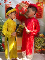 Traditional Ao Dai For Kid- Unisex | Áo Dài Bé Trai | Vietnamese Ao Dai For Tet