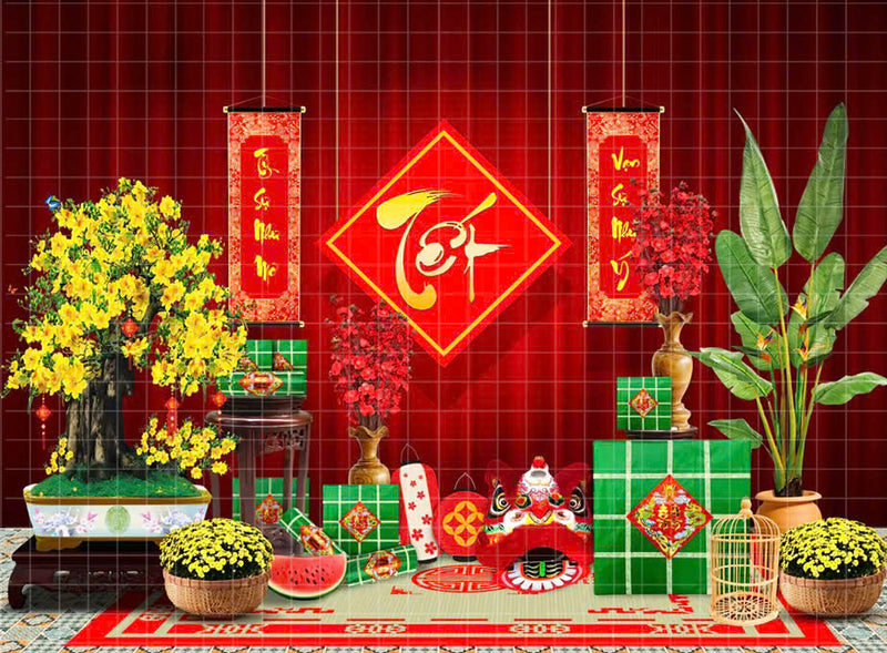 Vietnamese Tết - Vienam Backdrop For New Year