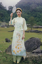 Vietnamese Modernized Dress | Luxury Ao Dai For Special Event