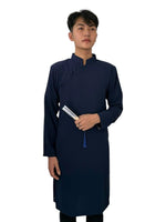 Men Dress | Red\ Navy Blue Đủi Silk Ao Dai For Men | Áo Dài Nam