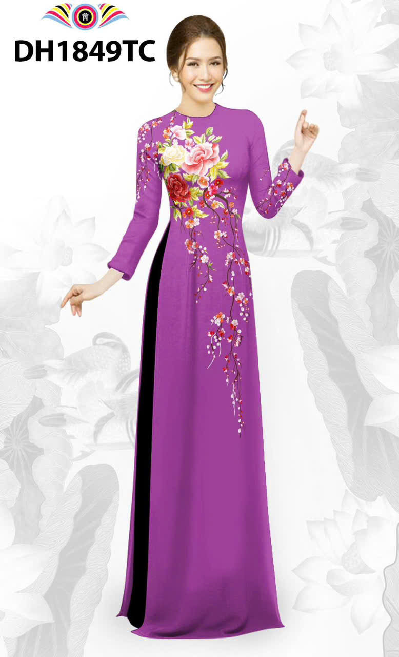 3D Printed Ao Dai For Women | Vietnamese Ao Dai | Áo Dài Truyền Thống- Round neck