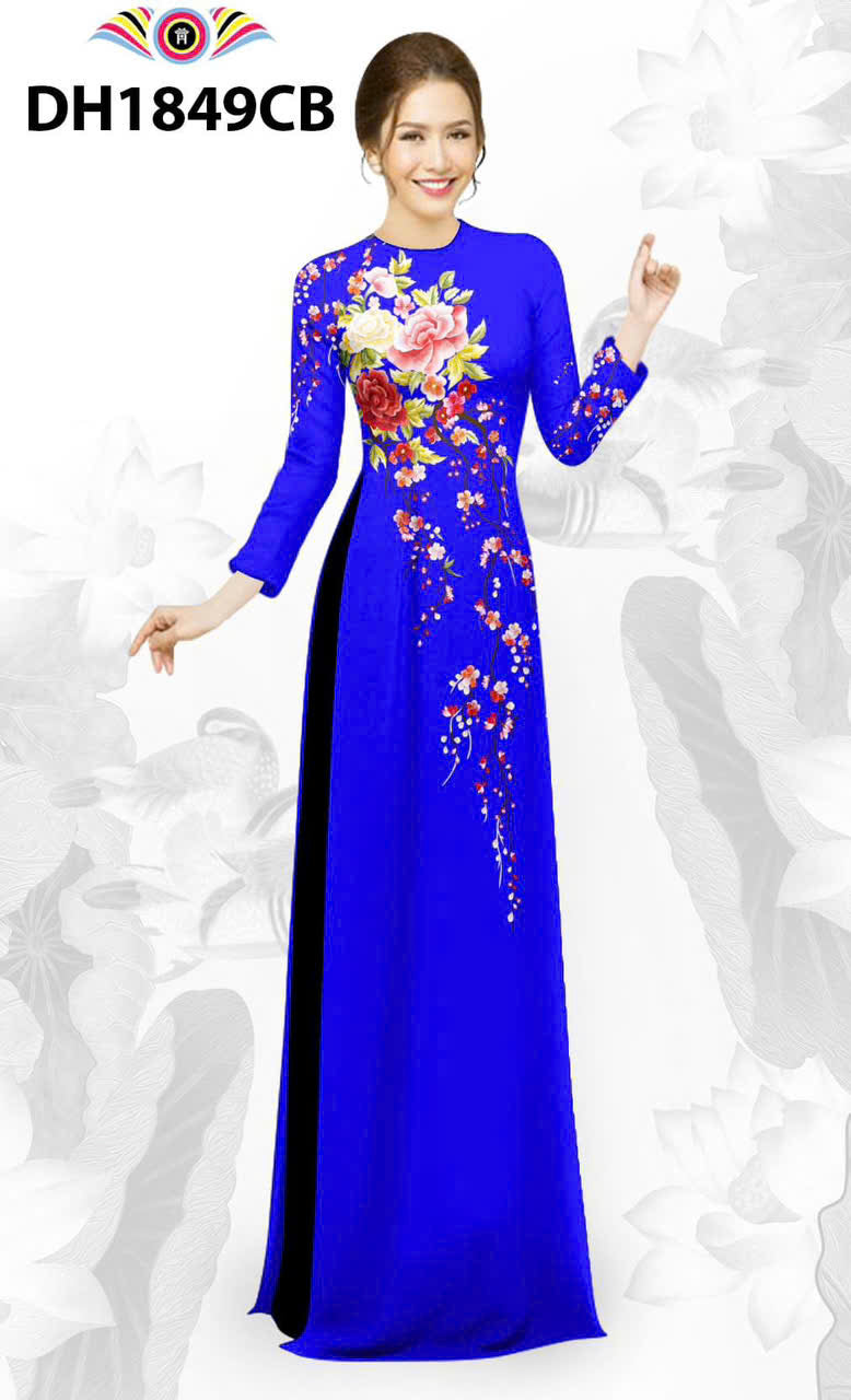 3D Printed Ao Dai For Women | Vietnamese Ao Dai | Áo Dài Truyền Thống- Round neck