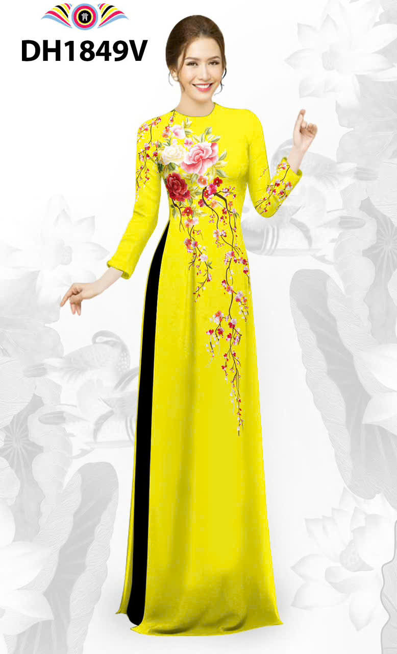 3D Printed Ao Dai For Women | Vietnamese Ao Dai | Áo Dài Truyền Thống- Round neck