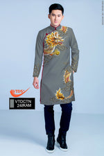 3D Dragon Pattern Ao Dai For  Men | Traditional Ao Dai For Men | Men Dress | Áo Dài Nam