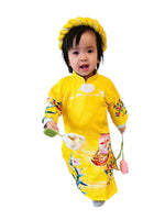 Yellow Girl Dress | Áo Dài Bé gái | Baby Girl's Ao Dai | Ao Dai Tết