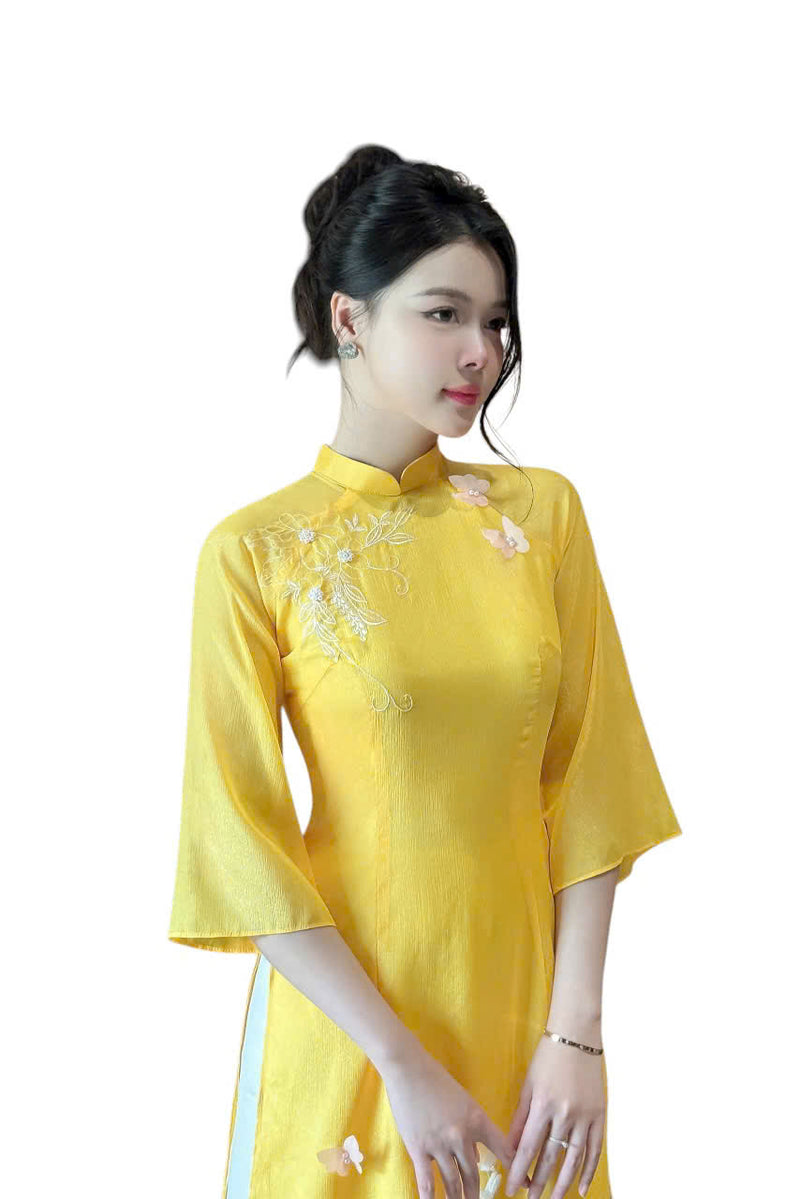 Áo Dài Nhã Viên | Vietnamese Modernized Dress | Luxury Ao Dai  B10