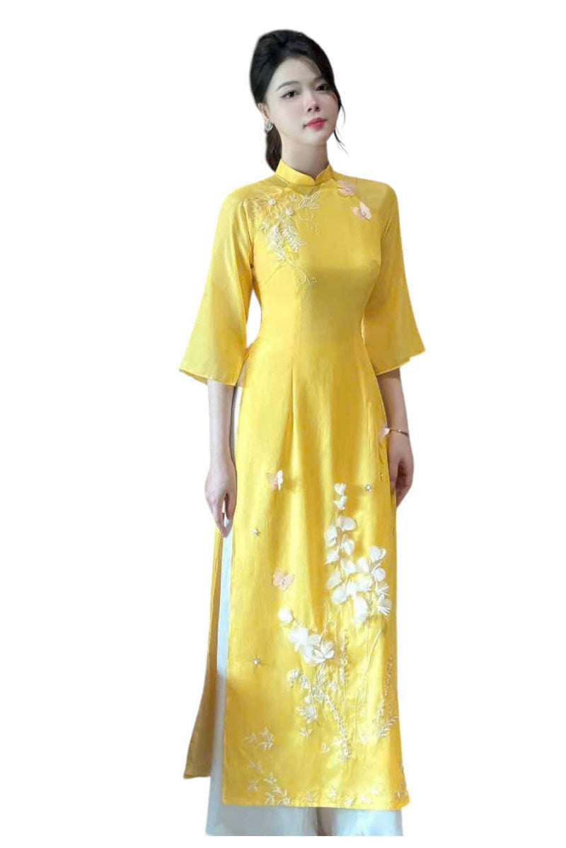 Áo Dài Nhã Viên | Vietnamese Modernized Dress | Luxury Ao Dai  B10