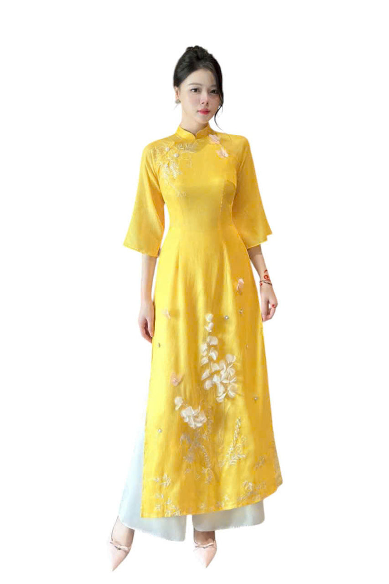 Áo Dài Nhã Viên | Vietnamese Modernized Dress | Luxury Ao Dai  B10