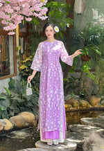 Lavender Bloom Ao Dai  | Áo Dài Hương Giang | Modern Ao Dai E25