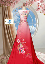 Printed Women Ao Dai | Vietnamese Traditional Dress