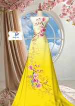 Printed Women Ao Dai | Vietnamese Traditional Dress