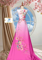 Printed Women Ao Dai | Vietnamese Traditional Dress