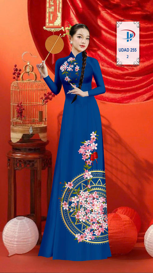 Floral Traditional Vietnamese Ao Dai Set | Áo Dài Truyền Thống
