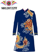 Printed Traditonal Men Dress | Ao Dai For Men | Áo Dài Nam