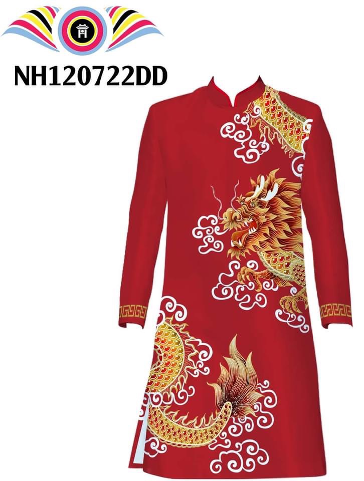 Printed Traditonal Men Dress | Ao Dai For Men | Áo Dài Nam