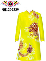 Printed Traditonal Men Dress | Ao Dai For Men | Áo Dài Nam