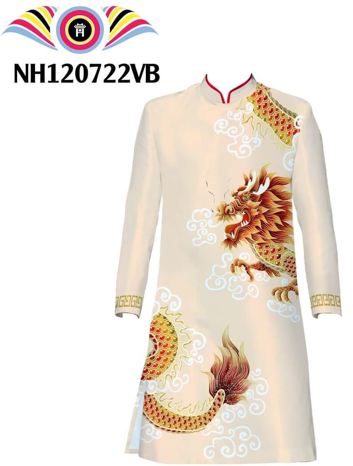 Printed Traditonal Men Dress | Ao Dai For Men | Áo Dài Nam