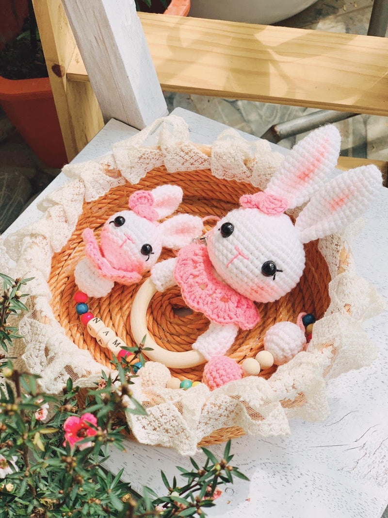 Crochet Bunny Toy Set