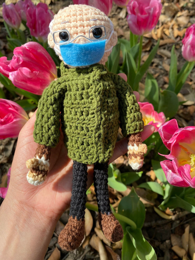 Bernie Sanders Amigurumi Doll