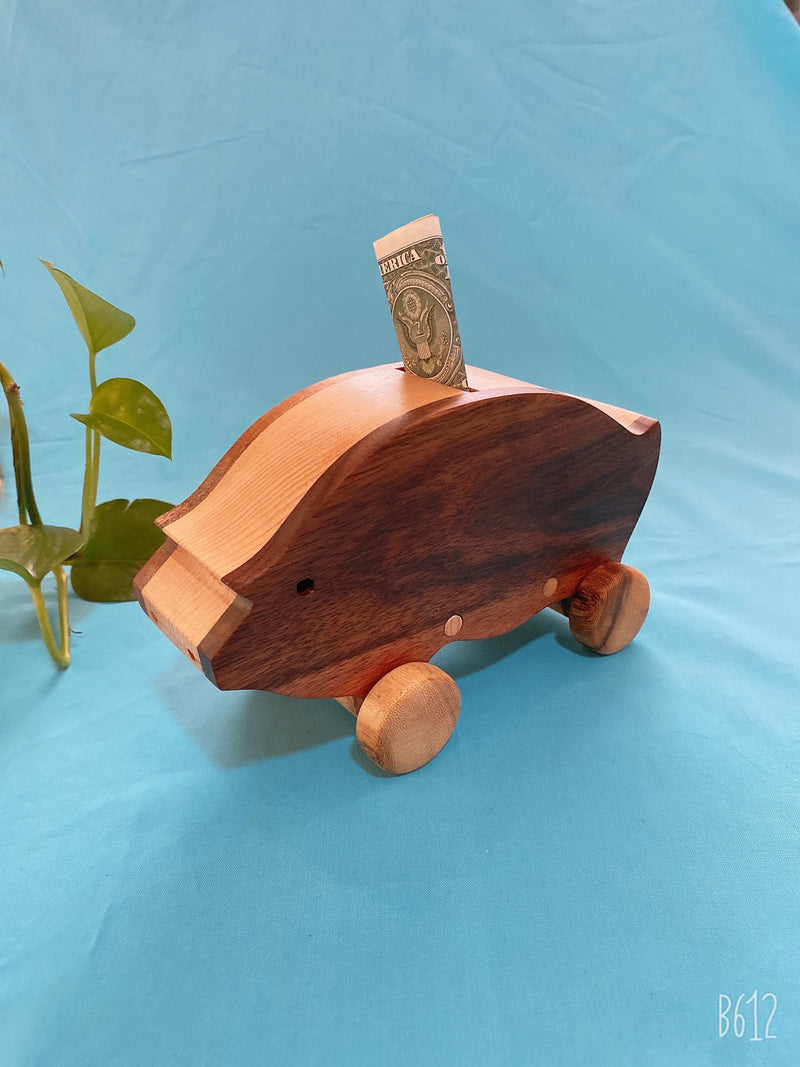 Wooden Piggy Bank