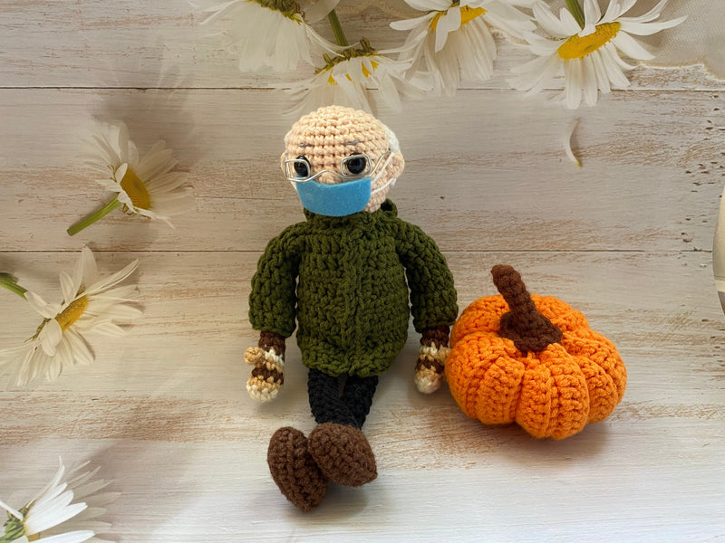 Bernie Sanders Amigurumi Doll